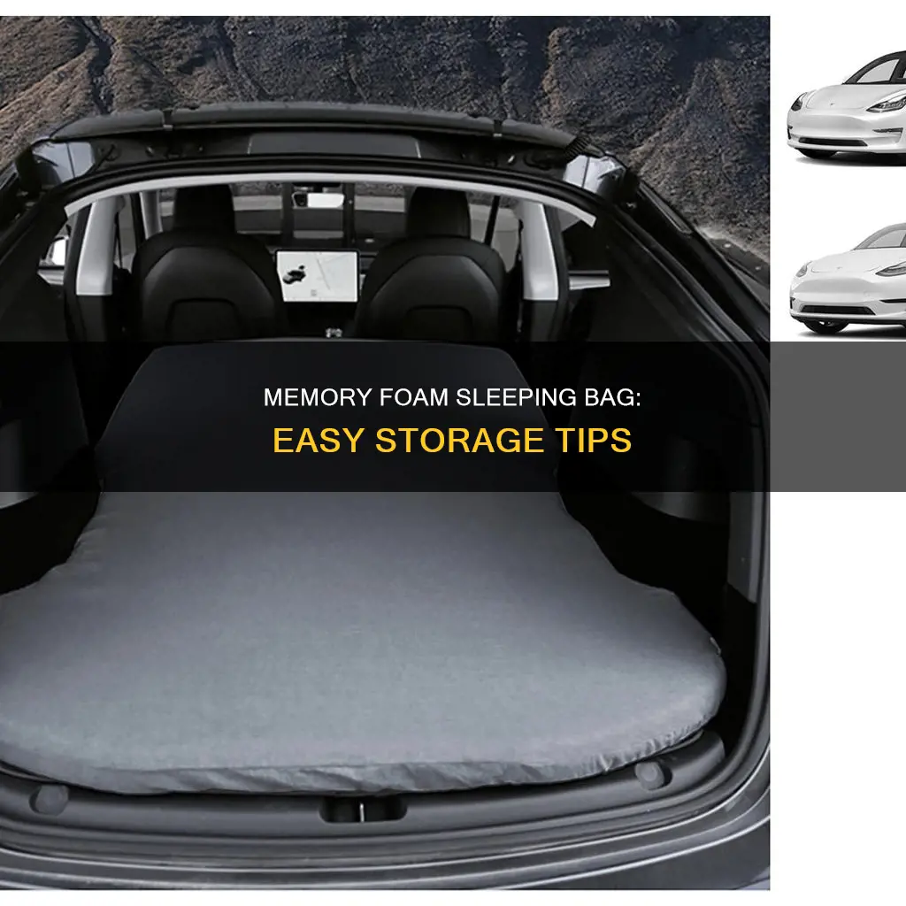 how to store a memory foam sleeping bag