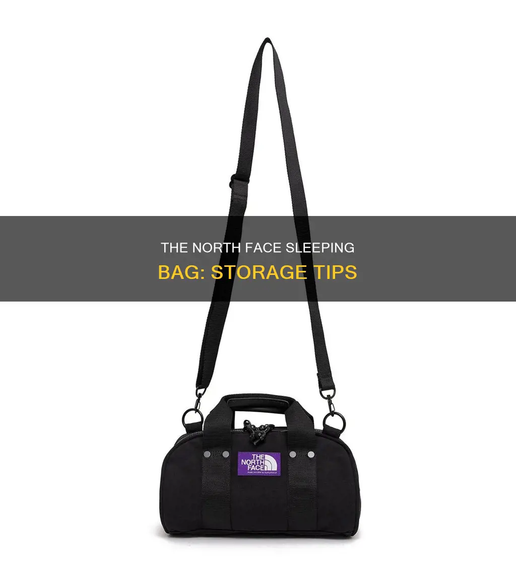 how to store north face sleeping bag