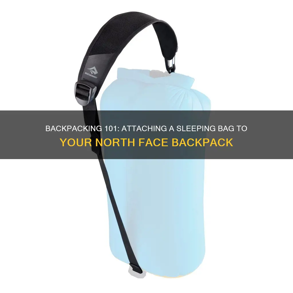 how to strap sleeping bag to north face backpack