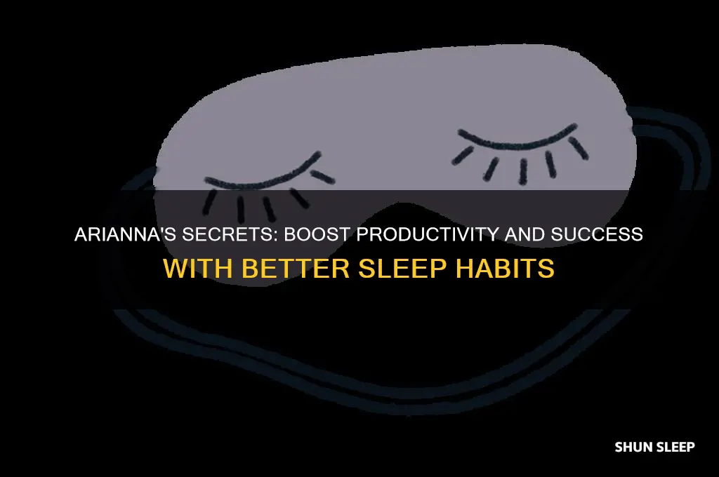 how to succeed get more sleep arianna