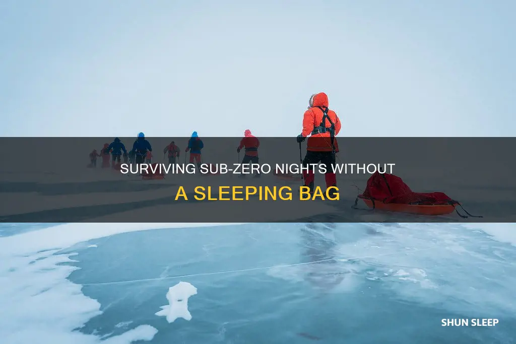 how to survive sub-zero temperatures with no sleeping bag