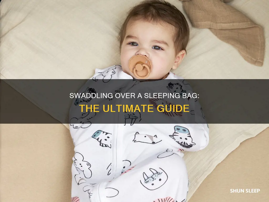 how to swaddle over a sleeping bag