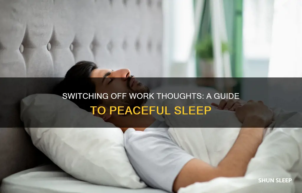 how to switch off from work to sleep