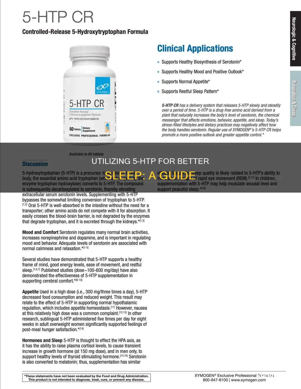 how to take 5htp for sleep