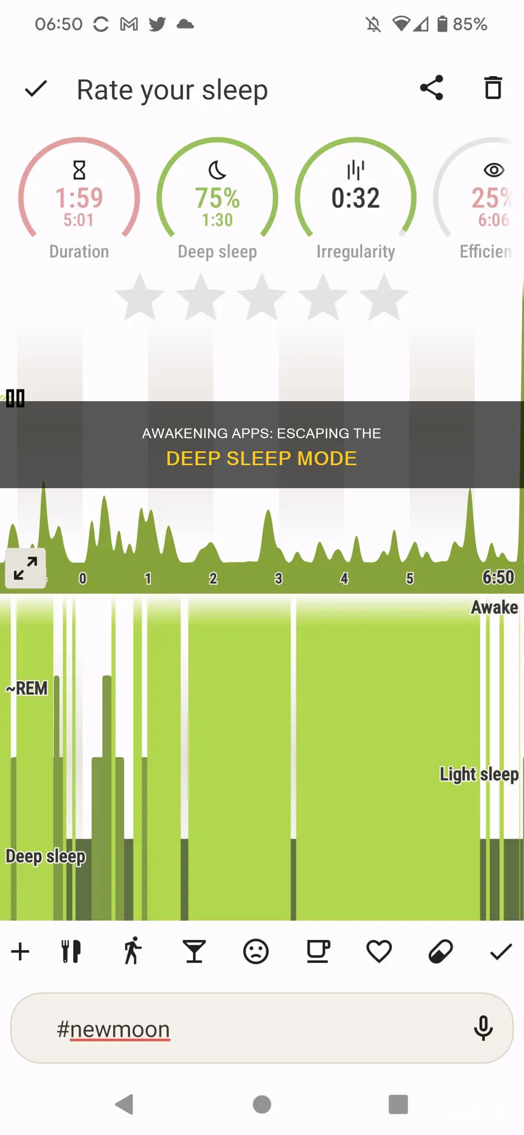 how to take a app out of deep sleep