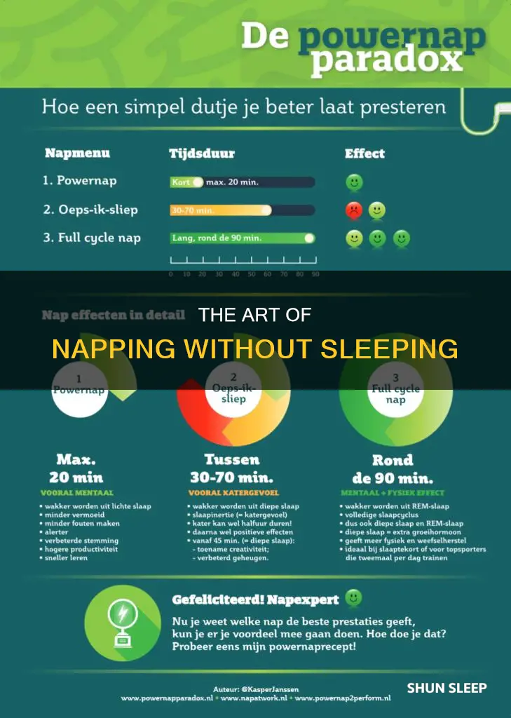 how to take a nap without sleeping
