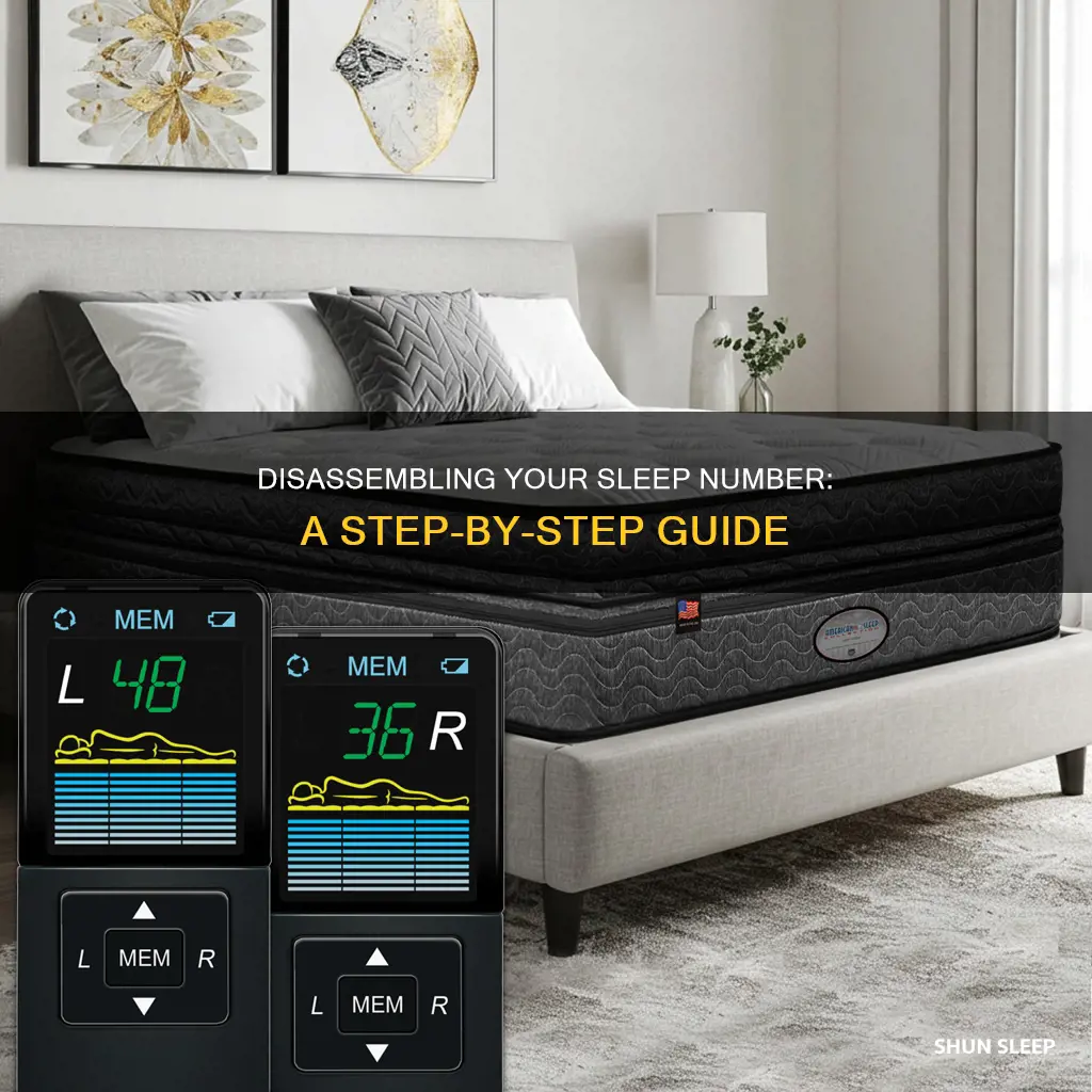 how to take a sleep number apart