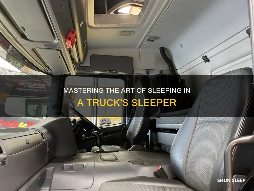 how to take a sleeper of a heavy truck
