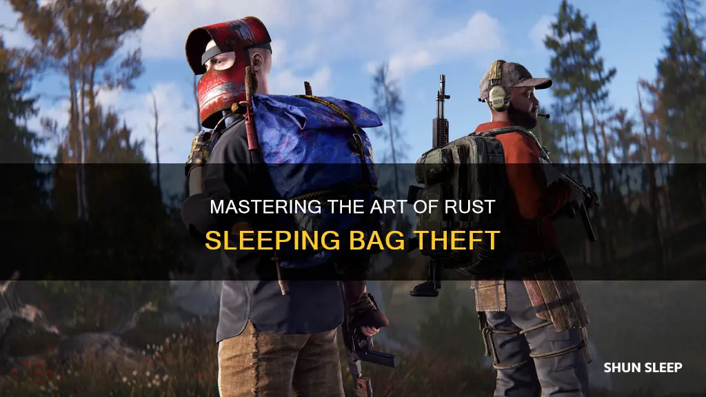 how to take a sleeping bag in rust