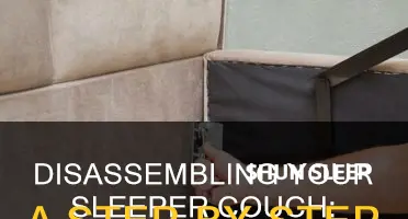 how to take apart a sleeper couch
