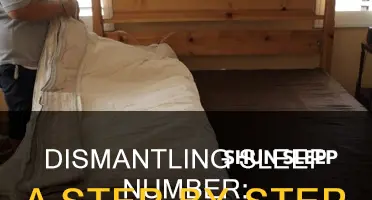 how to take apart sleep number adjustable base