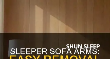 how to take arms off sleeper sofa