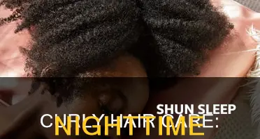how to take care of curly hair while sleeping