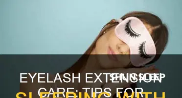 how to take care of eyelash extensions when sleeping