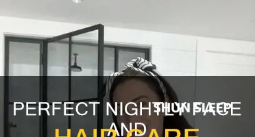 how to take care of face and hair before sleep