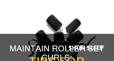 how to take care of roller set curls when sleeping