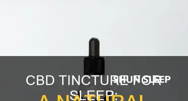 how to take cbd tincture for sleep
