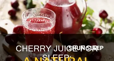 how to take cherry juice for sleep
