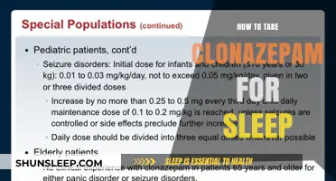 Clonazepam for Sleep: Dosage and Usage Guide