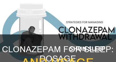 how to take clonazepam for sleep
