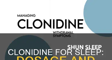 how to take clonidine for sleep