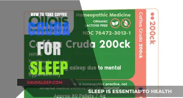 Utilizing Coffee Cruda for a Restful Sleep