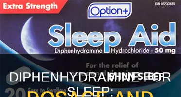 how to take diphenhydramine for sleep