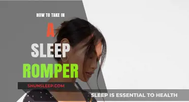 Sleep Romper: Adjusting for a Perfect Fit
