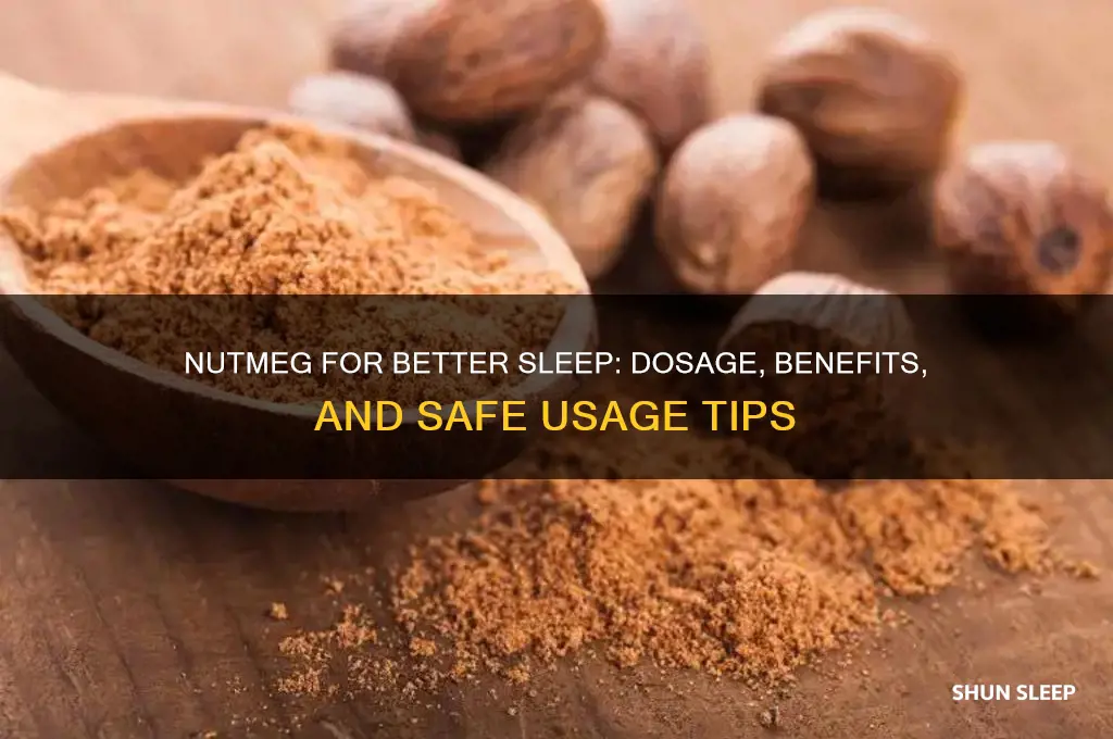 how to take nutmeg to help sleep