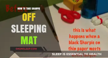 Removing Sharpie Stains from Your Sleeping Mat