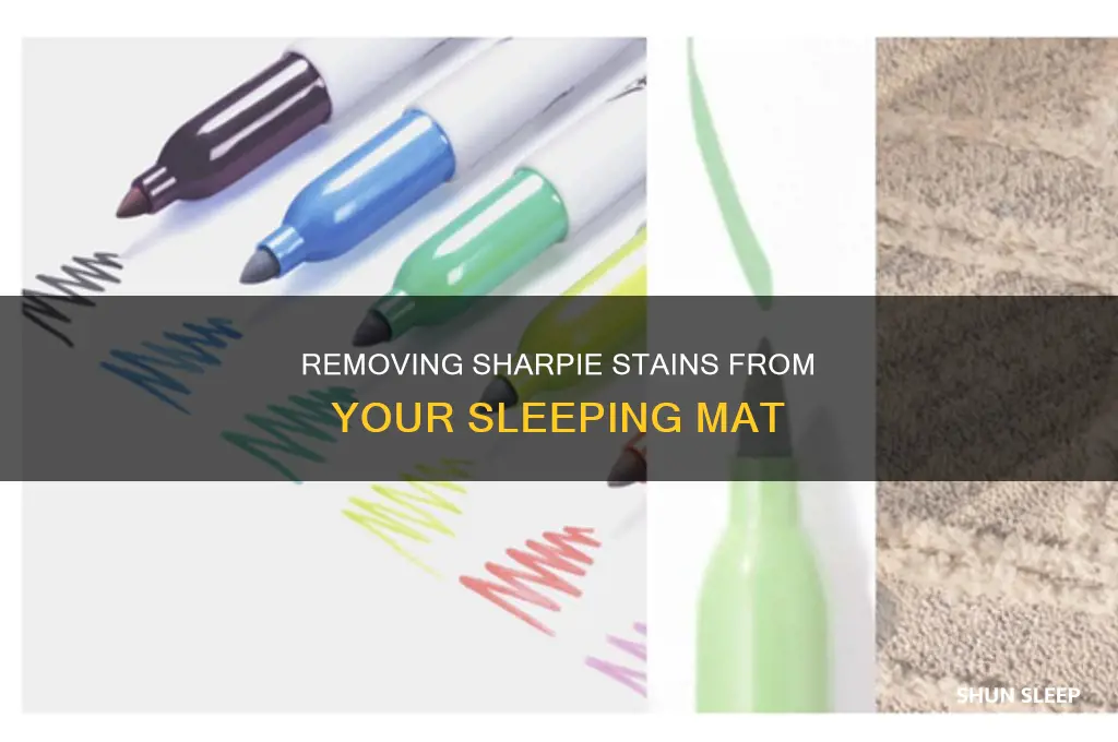 how to take sharpie off sleeping mat