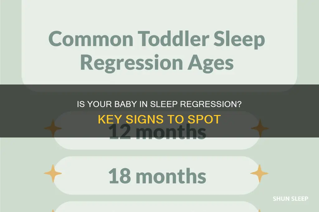 how to tell if baby is in sleep regression