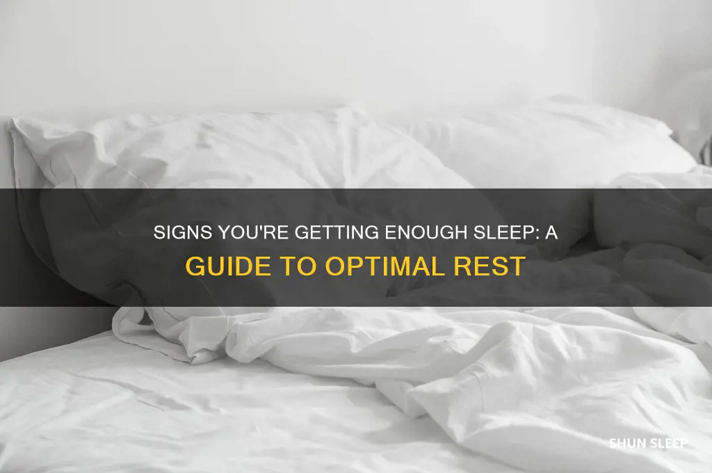 how to tell if you are getting neough sleep