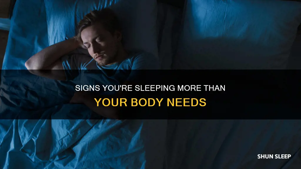 how to tell sleeping more than need to