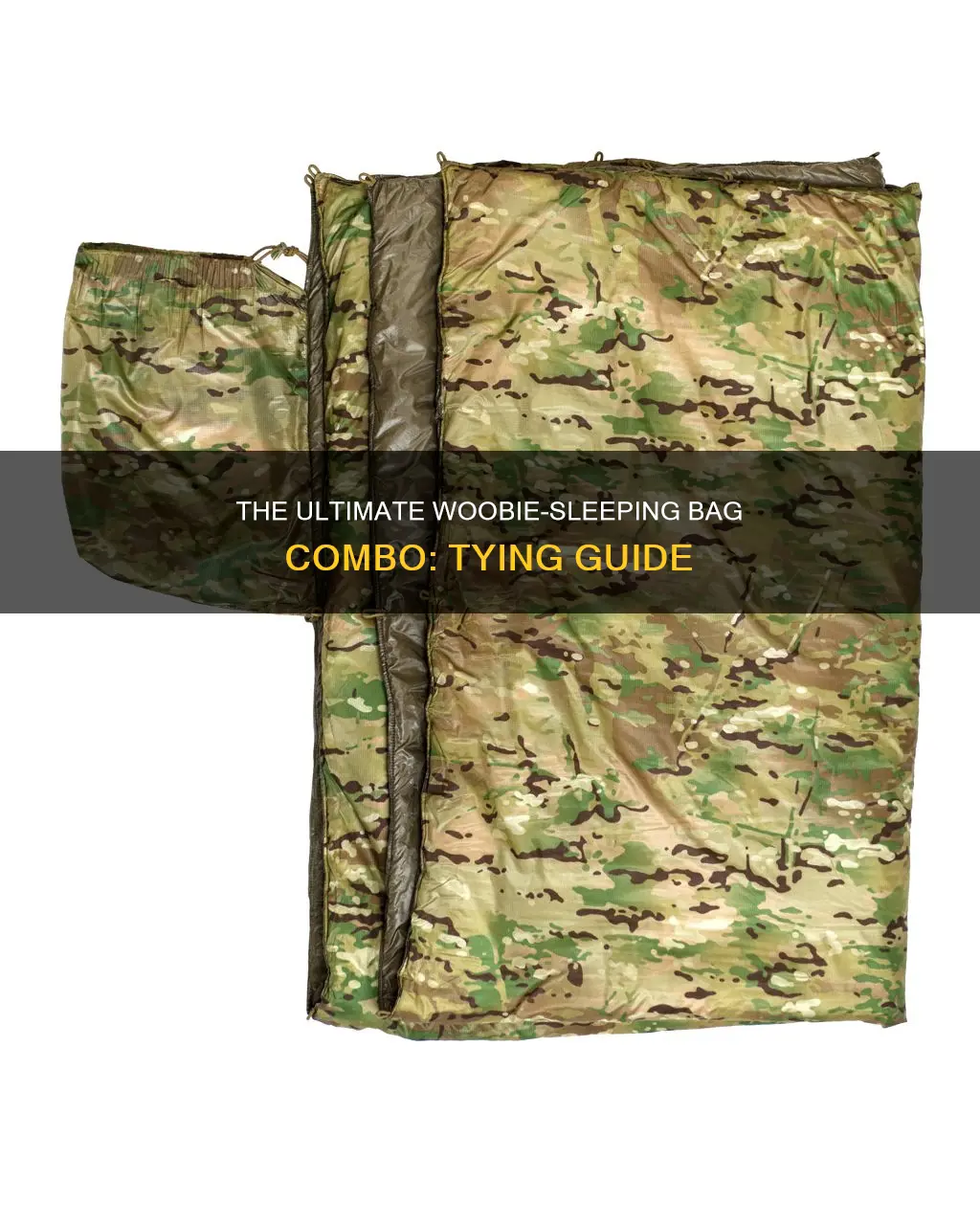 how to tie woobie to sleeping bag