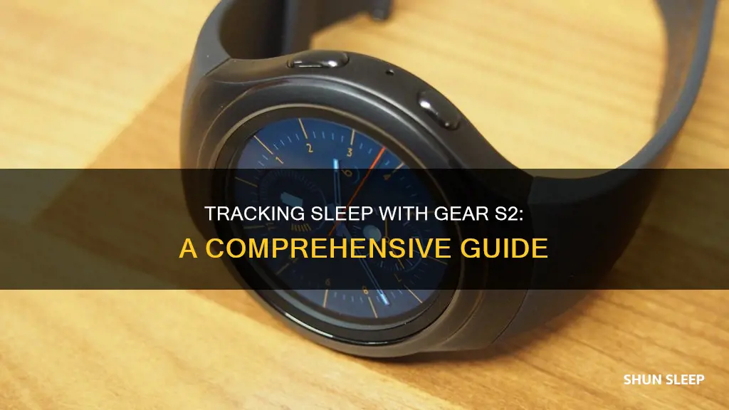 how to track my sleep with gear s2