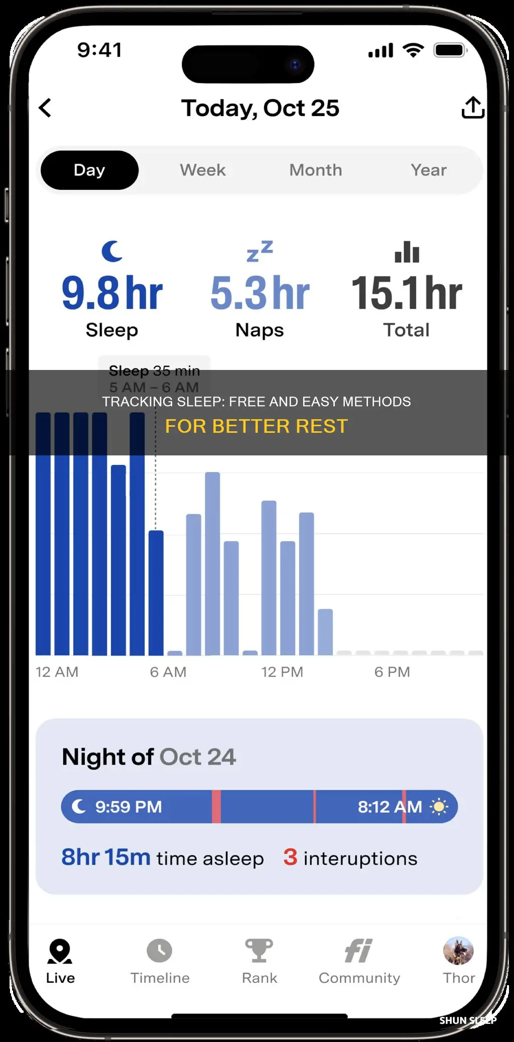 how to track sleep for free