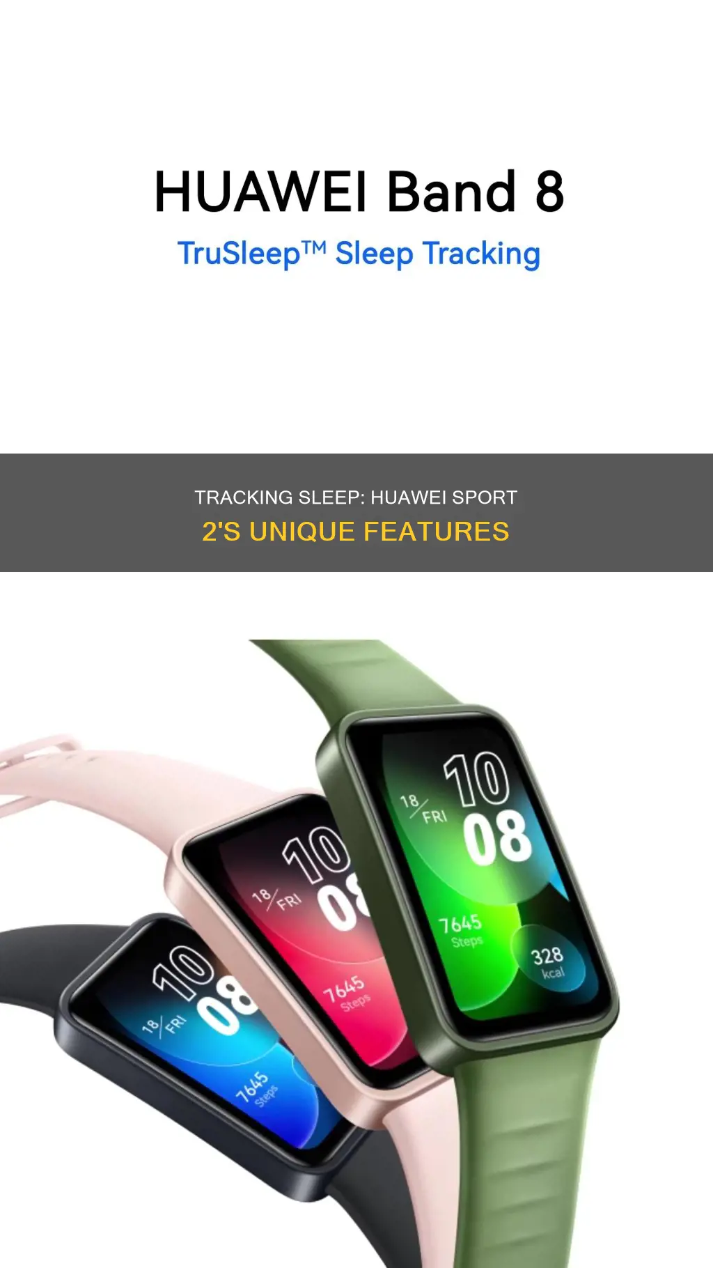how to track sleep hauwei sport 2