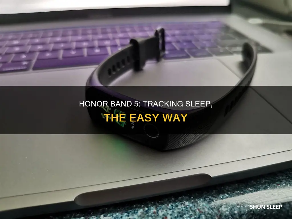 how to track sleep in honor band 5