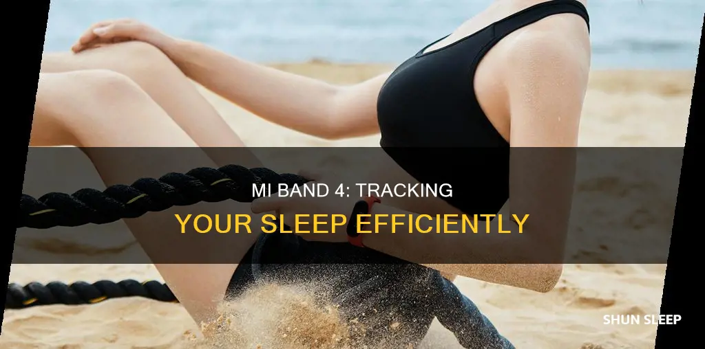 how to track sleep mi band 4