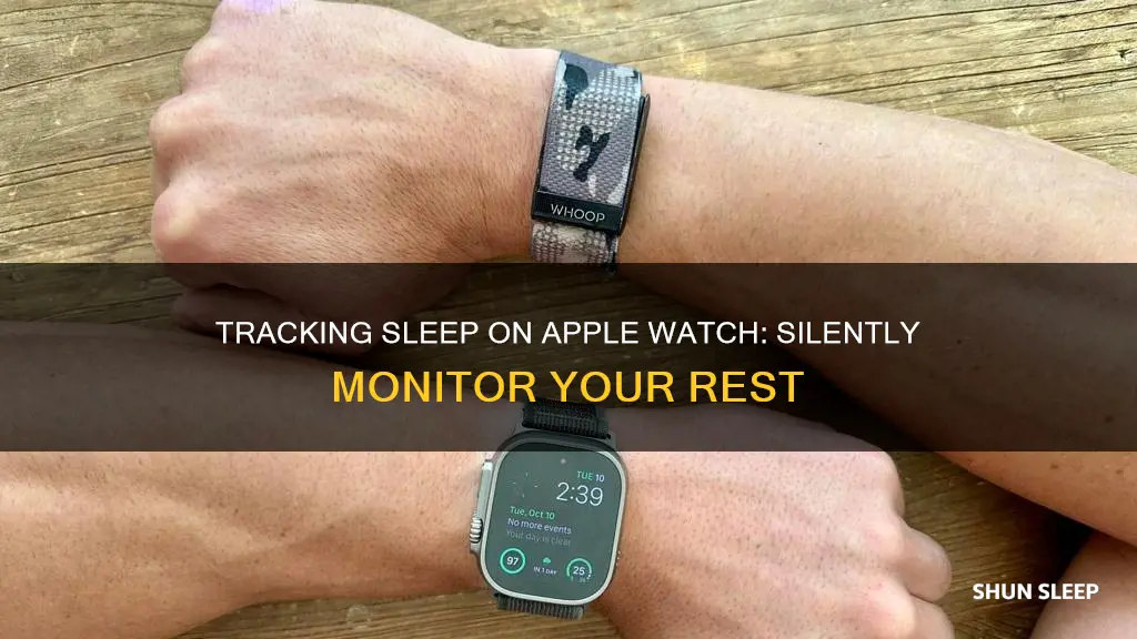 how to track sleep on apple watch without alarm