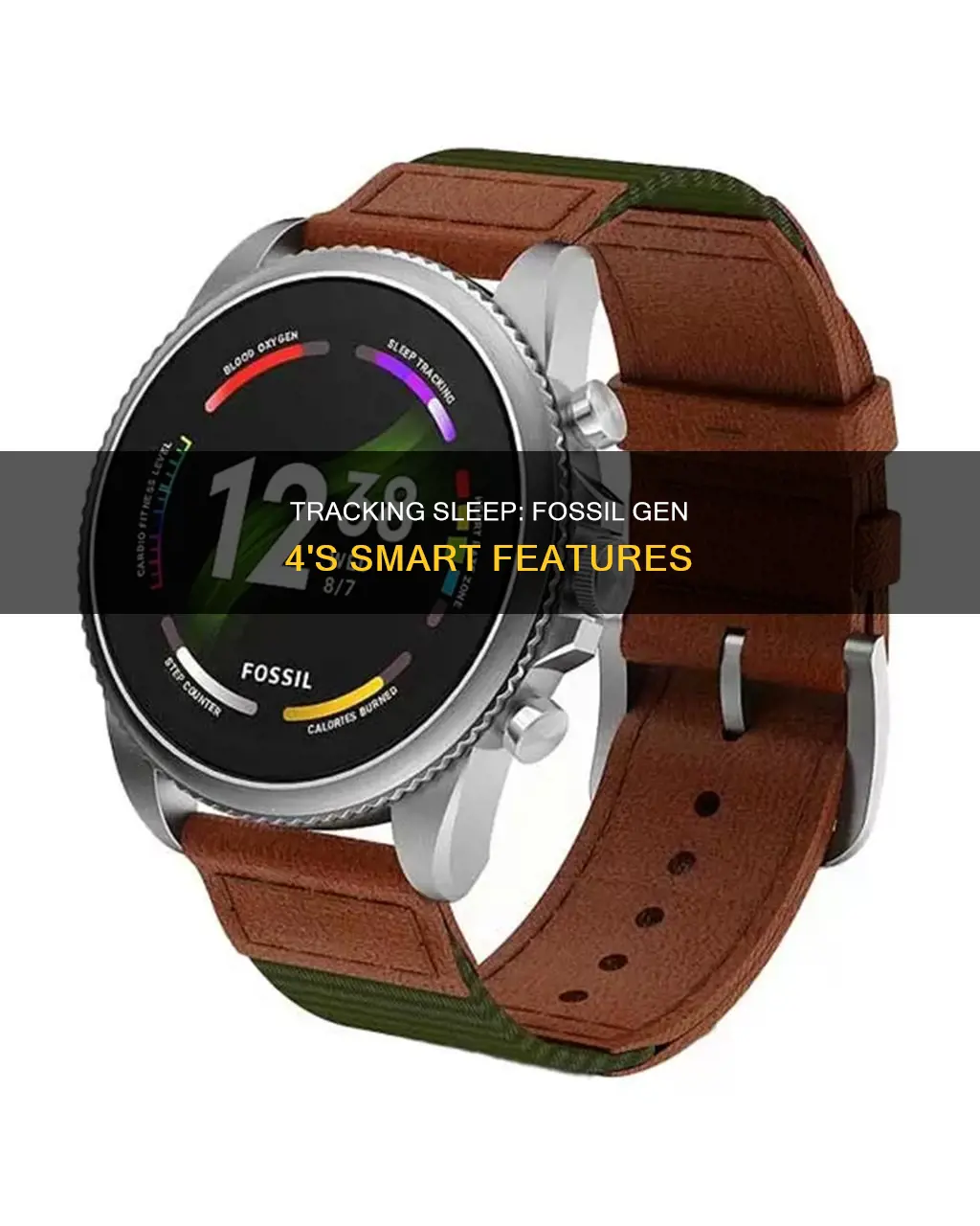 how to track sleep on fossil gen 4