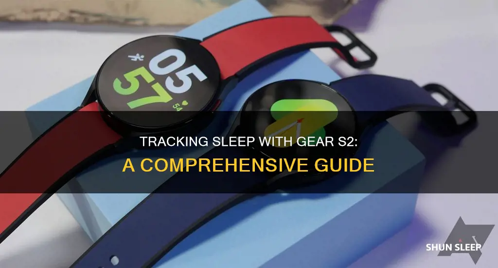 how to track sleep on gear s2