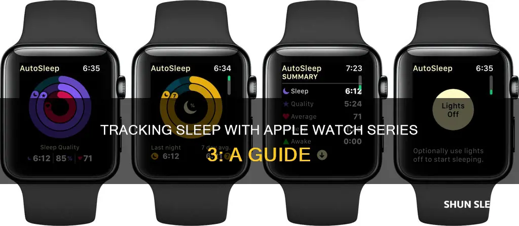 how to track sleep on iwatch 3