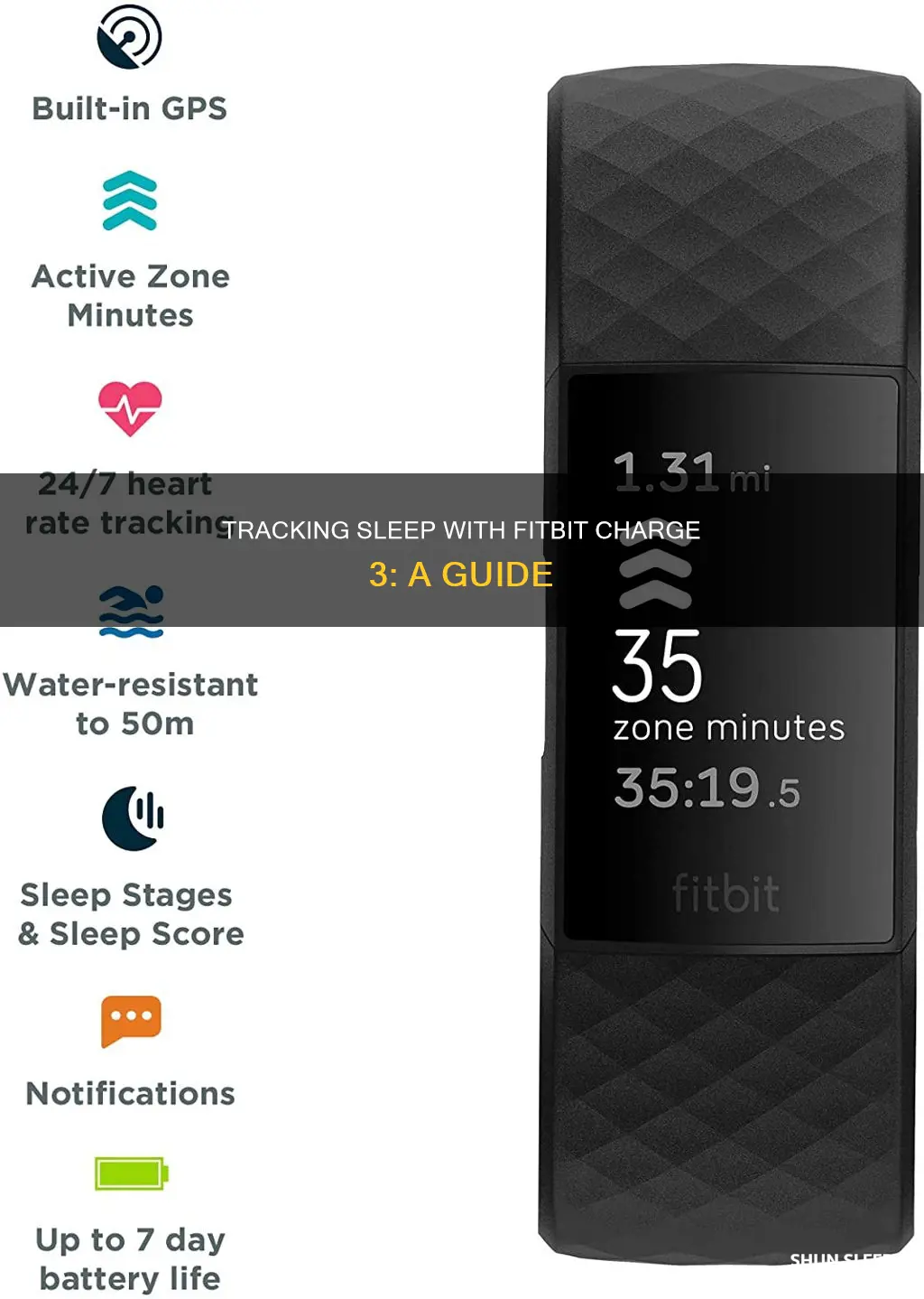 how to track sleep on my fitbit charge 3