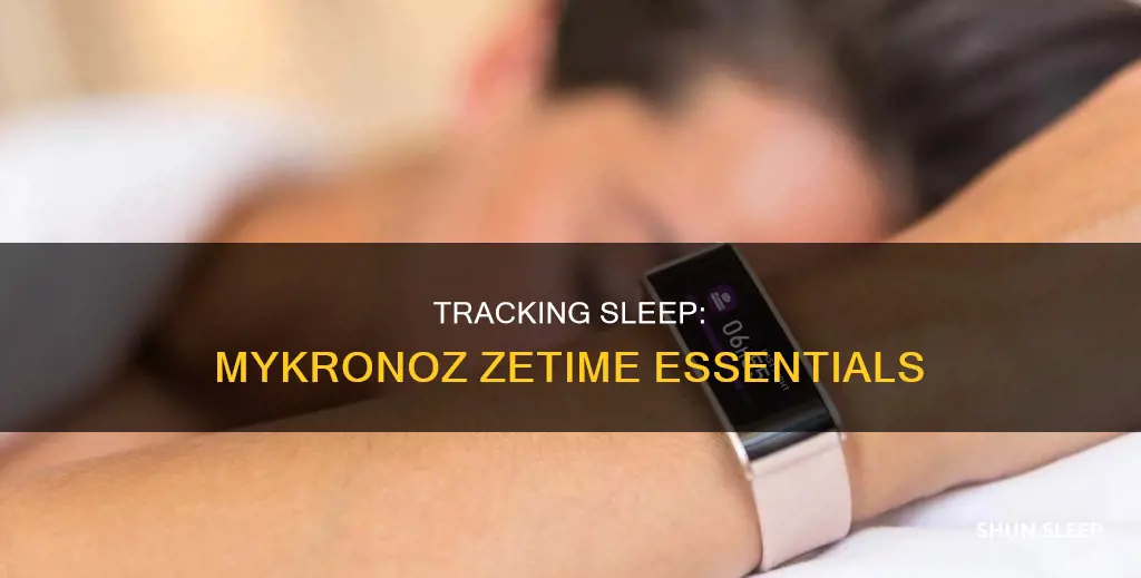 how to track sleep on mykronoz zetime