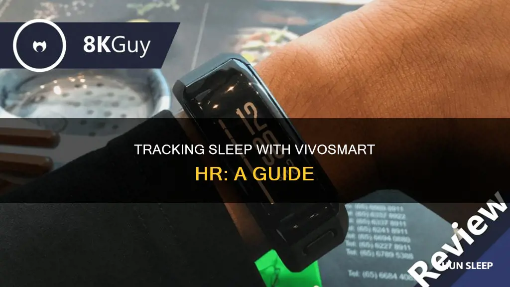 how to track sleep on vivosmart hr