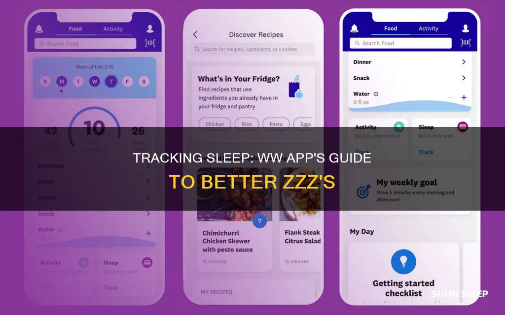 how to track sleep on ww app