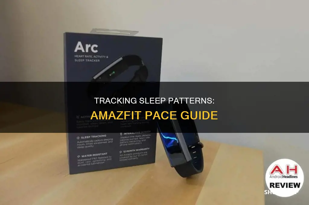 how to track sleep patterns with an amazfit pace