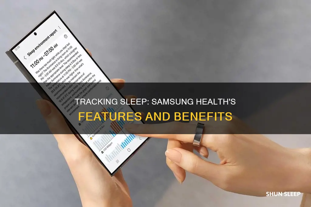 how to track sleep samsung health
